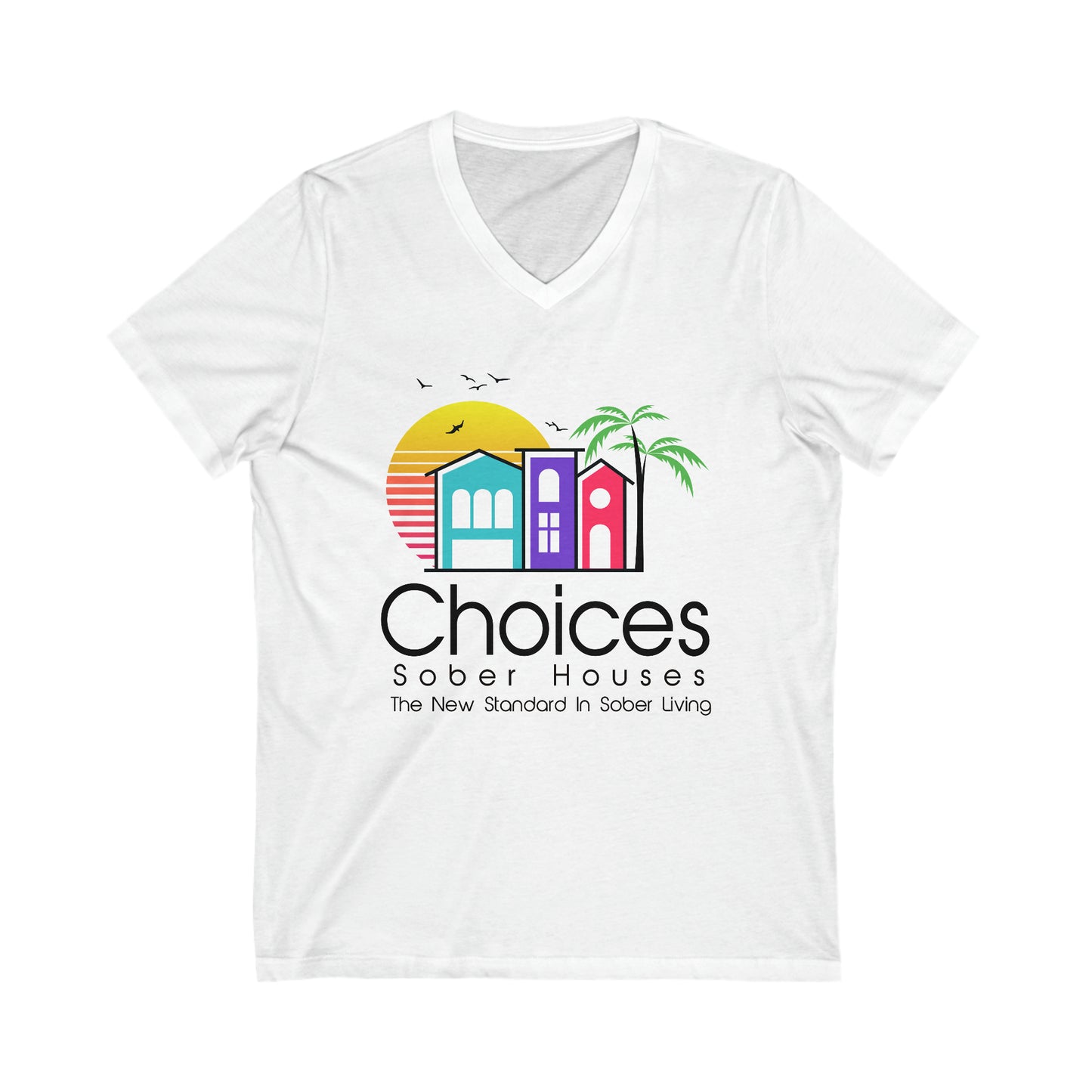 Choices Unisex Jersey Short Sleeve V-Neck Tee