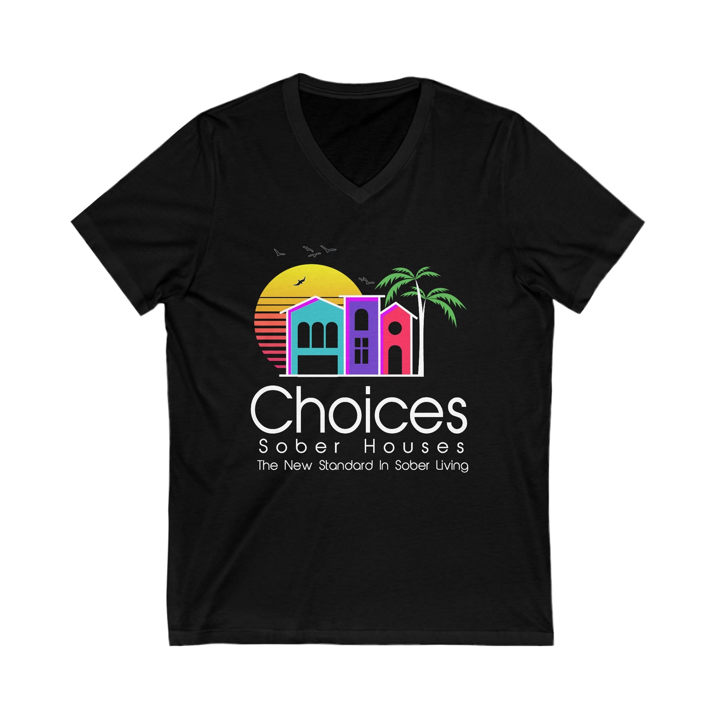 Choices Unisex Jersey Short Sleeve V-Neck Tee