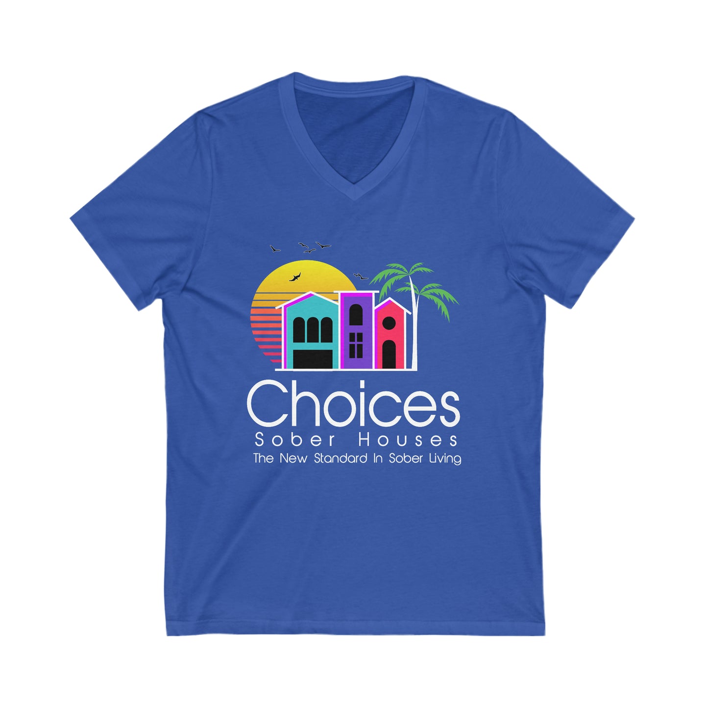 Choices Unisex Jersey Short Sleeve V-Neck Tee